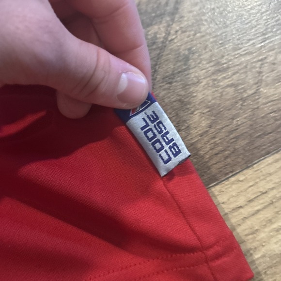 Majestic New Los Angeles Angels Shirt Mens Large Red Athletic Fit Baseball MLB - Picture 3 of 7